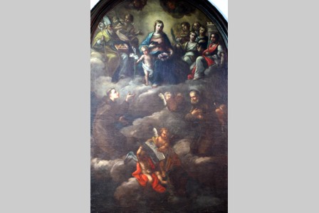 Madonna con Bambino e SS. Antonio di P. e Felice da C. (1658)